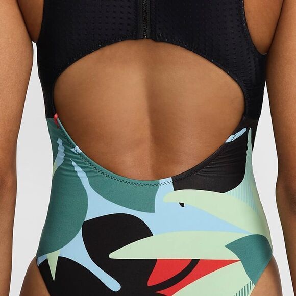 Nike Swim Women's Keyhole Back One-Piece Swimsuit- Size Small - Picture 4 of 10